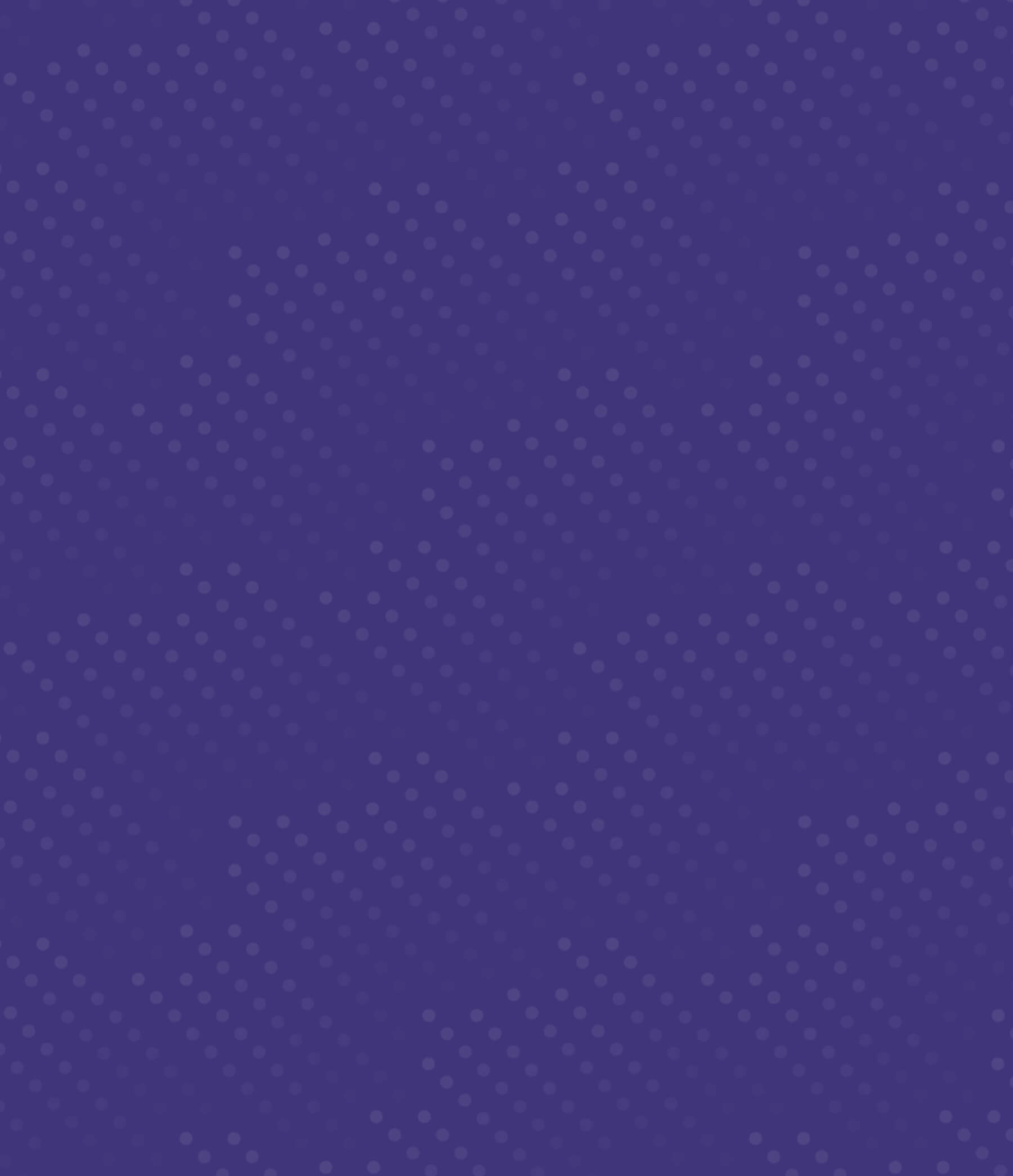 Purple background with dot pattern on top.
