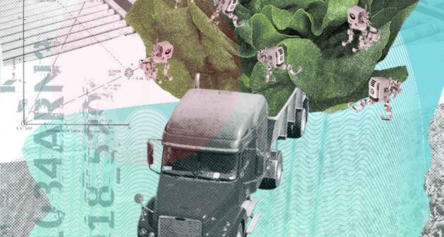 A graphic of a truck for the geotech post